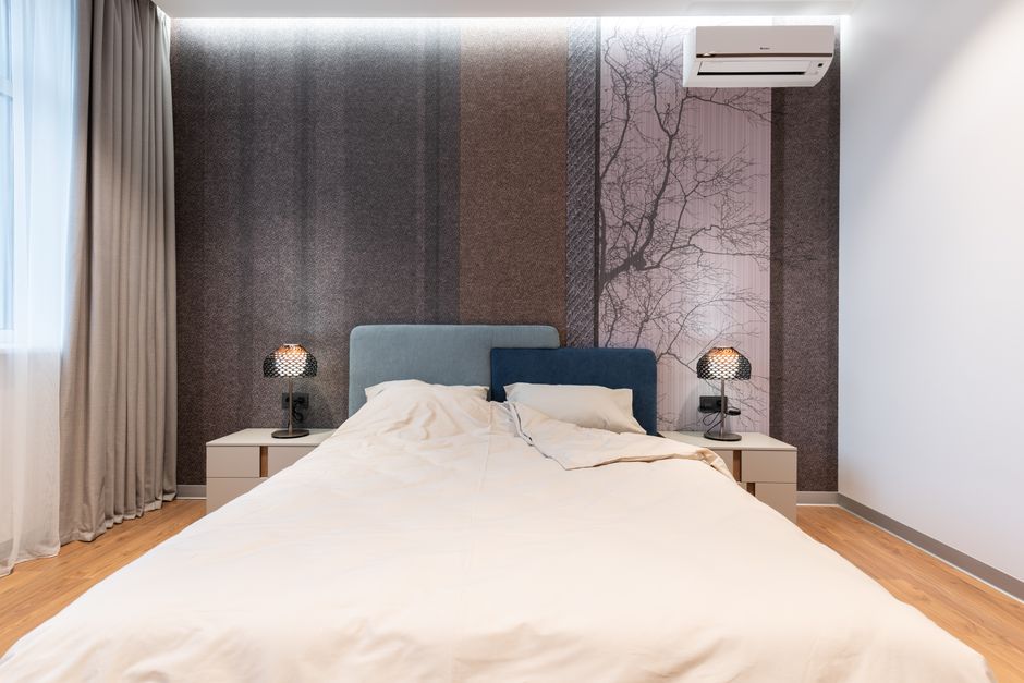 Purificador de ar compacto em quarto