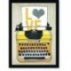 Quadro Poster Pop Art Maquina de Escrever