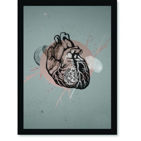 Quadro Poster Pop Art Meu Coração