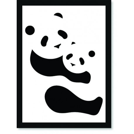 Quadro Poster Pop Art pandas