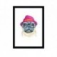 Quadro Poster Pop Art pug oculos