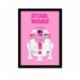 Quadro Poster Pop Art r2d2 pink