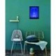 Quadro Poster Pop Art Torre Eifell Azul