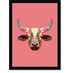 Quadro Poster Pop Art Vaca