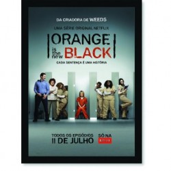Quadro Poster Series Orange Black 13