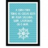 Quadro Poster Frase A cura para todas as coisas está na água salgada