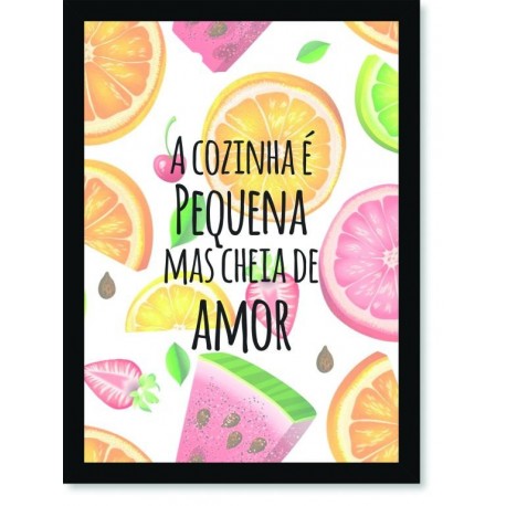 Quadro Poster A Cozinha é Pequena