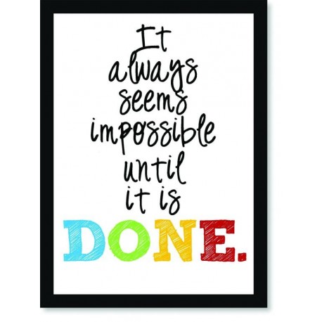 Quadro Poster Frases It Always