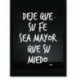 Quadro Poster Frases Su Fe Sea Mayor