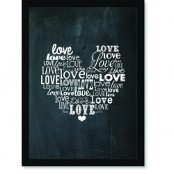 Quadro Poster Frases Love Love Giz