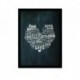 Quadro Poster Frases Love Love Giz