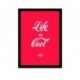Quadro Poster Frases Life is Cool