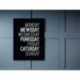 Quadro Poster Frases Monday Mewsday