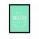 Quadro Poster Frases Family Together