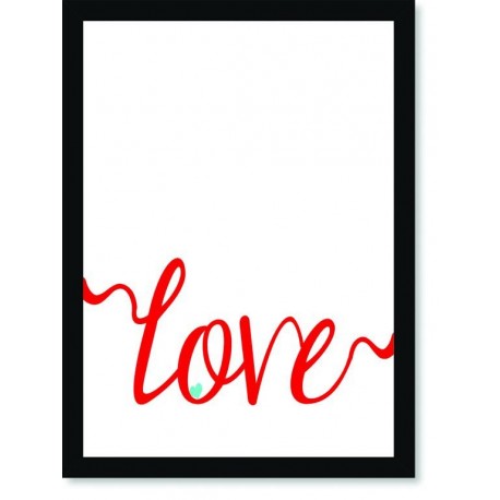 Quadro Poster Frases Love