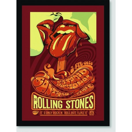 Quadro Poster Musica Rolling Stones Poster Santiago