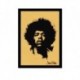 Quadro Poster Musica Jimi Hendrix Natal Bege