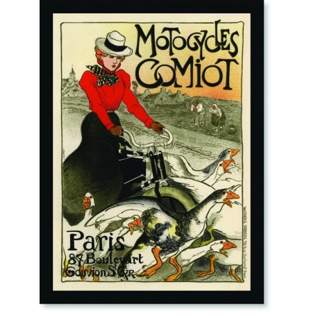 Quadro Poster The Belle Epoque Motocycles Comiot