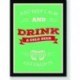 Quadro Poster Pop Art Just Keep Calm Drink