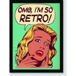 Quadro Poster Pop Art OMG Retro