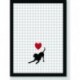 Quadro Poster Pop Art Dog Love