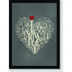 Quadro Poster Pop Art Love Love