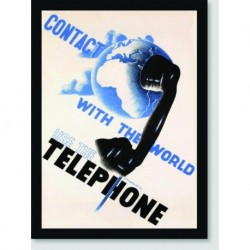 Quadro Poster Pop Art Contact Telephone