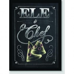 Quadro Poster Pop Art Ele Chef