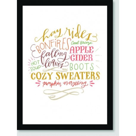 Quadro Poster Pop Art Cozy Sweaters