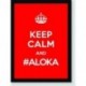 Quadro Poster Pop Art Keep Calm Aloka