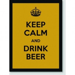 Quadro Poster Pop Art Keep Calm Beer