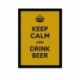 Quadro Poster Pop Art Keep Calm Beer