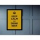 Quadro Poster Pop Art Keep Calm Beer