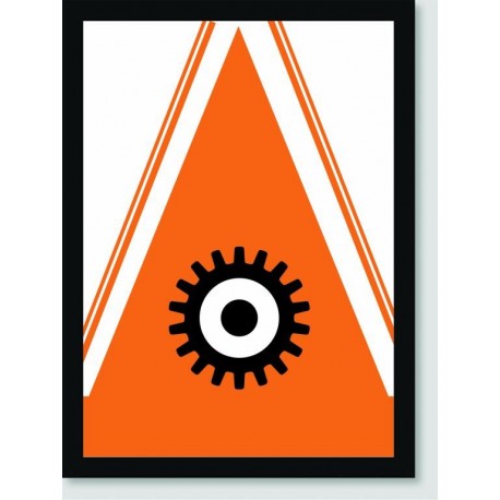 Quadro Poster Filme Laranja Mecanica triangulo