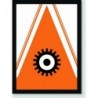 Quadro Poster Filme Laranja Mecanica triangulo