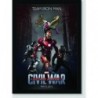Quadro Poster Filme Guerra Civil Capitao America 03