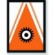 Quadro Poster Filme Laranja Mecanica triangulo