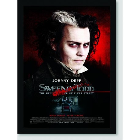 Quadro Poster Filme O barbeiro da rua Fleet