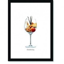 Quadro Poster Vinhos e Sabores Chardonnay
