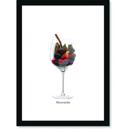 Quadro Poster Vinhos e Sabores Mourvedre