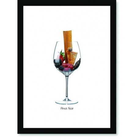 Quadro Poster Vinhos e Sabores Pinot Noir