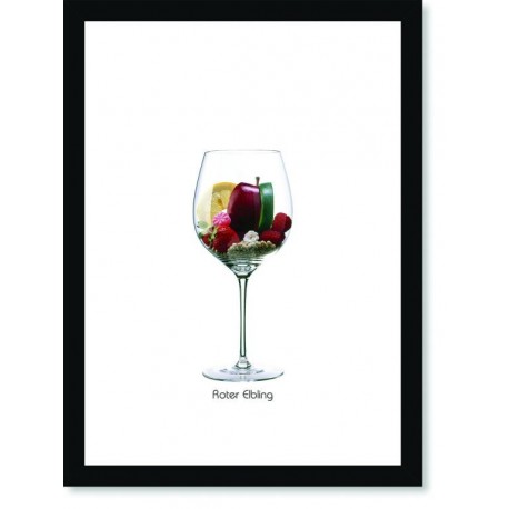 Quadro Poster Vinhos e Sabores Roter Elbling