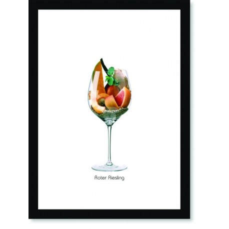 Quadro Poster Vinhos e Sabores Roter Riesling