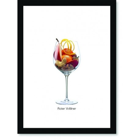 Quadro Poster Vinhos e Sabores Roter Veltliner