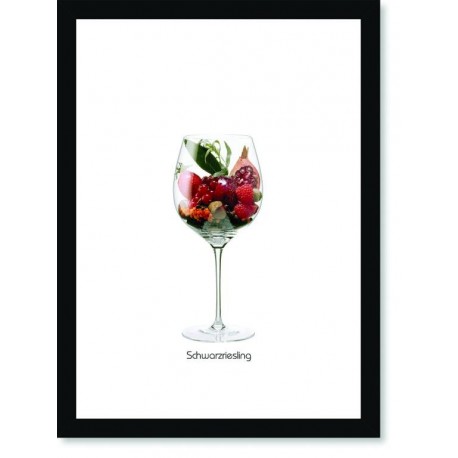 Quadro Poster Vinhos e Sabores Schwarzriesling