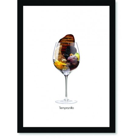 Quadro Poster Vinhos e Sabores Tempranillo