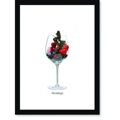 Quadro Poster Vinhos e Sabores Teroldego