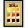 Quadro Poster Bebidas Cores de Cerveja