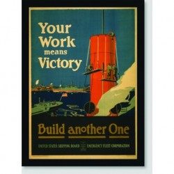 Quadro Poster Guerra Your Work Victory