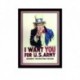 Quadro Poster Guerra I Want you for US Army 2